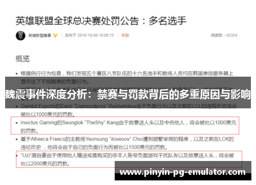魏震事件深度分析:禁赛与罚款背后的多重原因与影响 魏震事件深度分析:禁赛与罚款背后的多重原因与影响